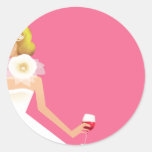 Bridal shower invitation sticker