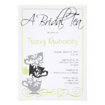 Bridal Shower Invitation - Tea