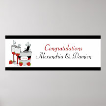 Bridal Shower or Engagement Customised Banner Print