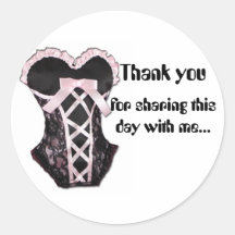 Bridal shower thank you note stickers