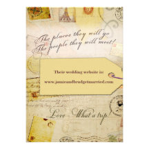 Bridal Travel Shower theme in cocoa and cream Cards