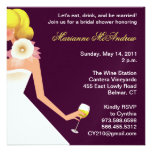 Bridal wine personalized invites