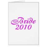 Bride 2010 (Pink) Greeting Card