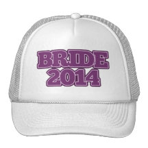 Bride 2014 in Purple Trucker Hat