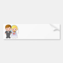 Bride and Groom Bumper Stickers