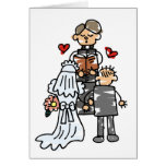 Bride and Groom During Ceremony Greeting Card