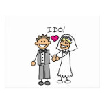 Bride and Groom Exchange vows Post Card