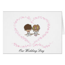 Bride and Groom-Lovers Heart -2 Card