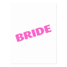 Bride (Bold Pink) Post Cards