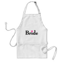 Bride Heart Aprons