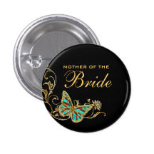 Bride mother bridal wedding black gold buttons