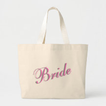 Bride (Script) Canvas Bags