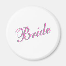 Bride (Script) Fridge Magnets