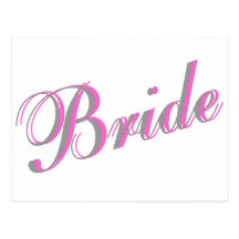 Bride (Script) Postcards