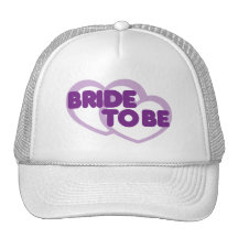 Bride to be Purple Hearts Trucker Hat