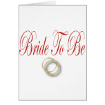 bride to be red card