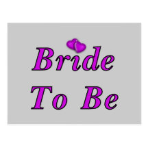 Bride To Be Simply Love Postcard