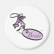 Bride Wedding Refrigerator Magnet