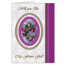 Bride, Will you be my Flower Girl Card