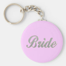 Bride with bling key chains
