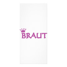 bride with crown icon rack card
