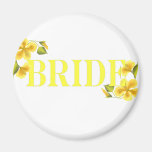 Bride yellow refrigerator magnets