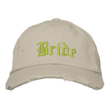 Bride's Baseball Hat Embroidered Hats
