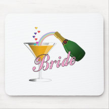 Brides Champagne Toast Mousemats