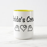 Brides Crew Black Hearts Mug