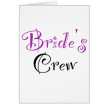 Bride's Crew Greeting Cards