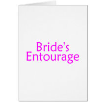 Brides Entourage Pink Card