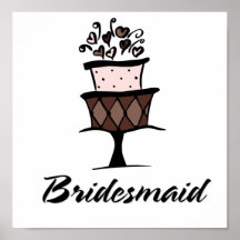 Bridesmaid Cake Poster