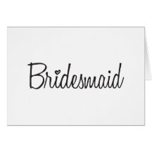 Bridesmaid Cards
