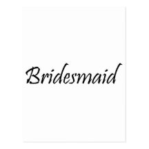 Bridesmaid Post Card