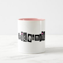 Bridesmaid (Sq Blk) Coffee Mugs