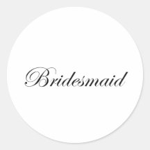 Bridesmaid Sticker