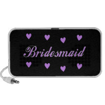Bridesmaid Wedding Hearts Portable Speaker