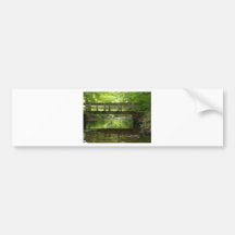 Bridge in the Woods Bumper Stickers