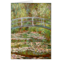 Bridge over a Pond of Water Lilies, Claude Monet Cards