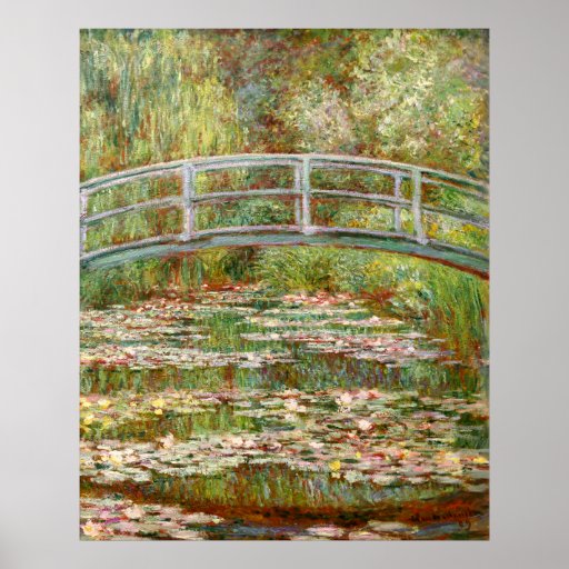 Bridge over a Pond of Water Lilies, Claude Monet Print