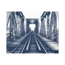 bridge stretched canvas print