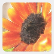 Bright and bold sunflower stickers