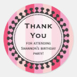 Bright Awnings Pink Thank You Sticker