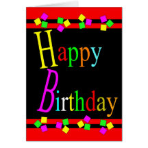 Bright Colourful Birthday Card