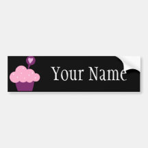 Bright Cupcake Bumper Sticker