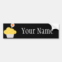Bright Cupcake Bumper Sticker