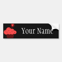 Bright Cupcake Bumper Stickers
