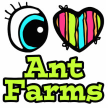 Bright Eye Heart I Love Ant Farms Cut Out