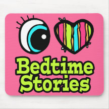 Bright Eye Heart I Love Bedtime Stories Mouse Mat