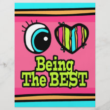 Bright Eye Heart I Love Being The Best Flyers